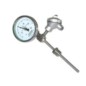 带热电偶双金属温度计